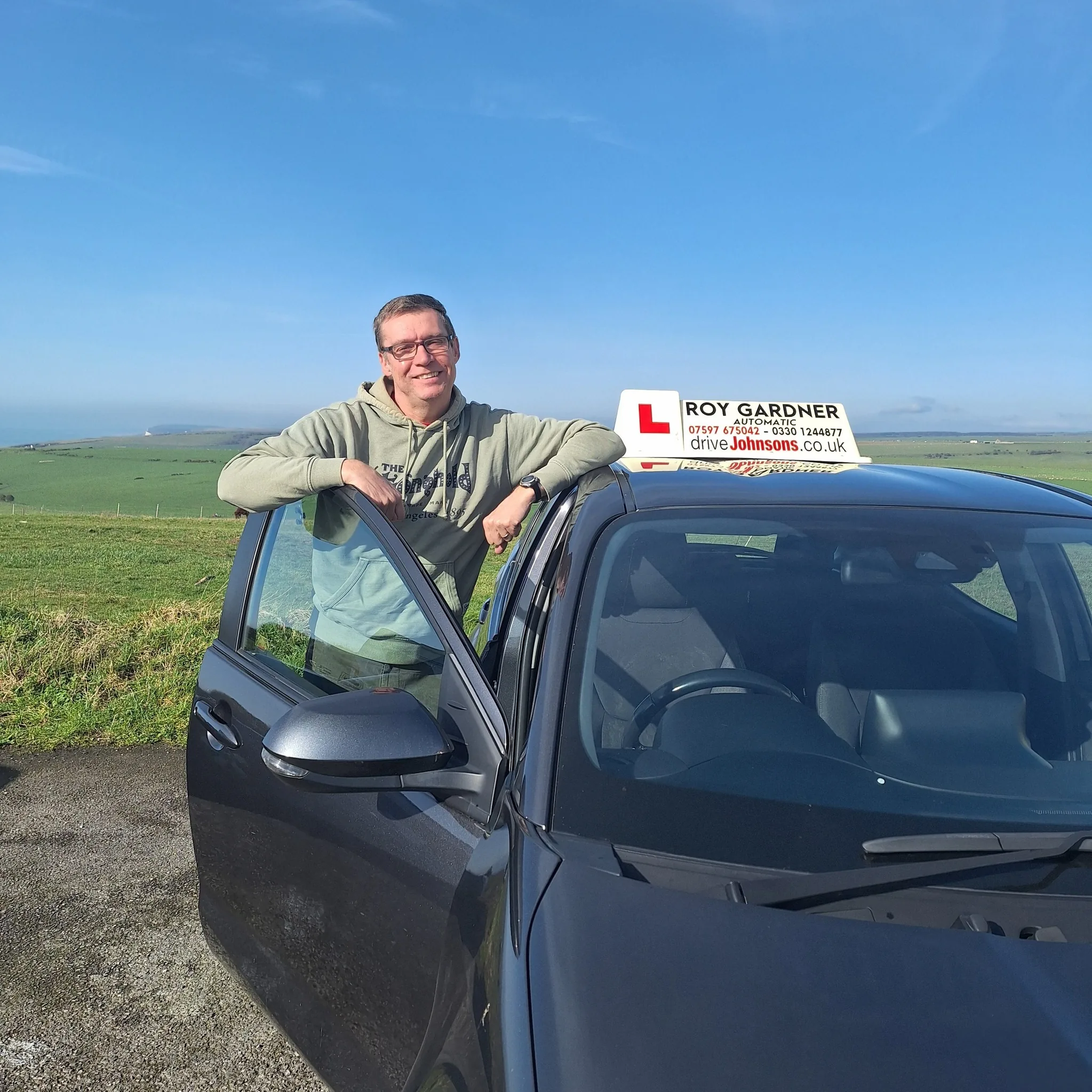 Roy Gardner with the Toyota Yaris Hybrid
